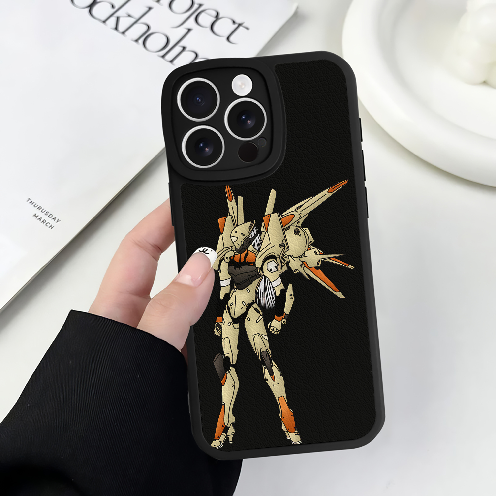 （画像用） EVA 新世紀エヴァンゲリオン 【iPhone 16シリーズ対応】シリコンスマホケース（レザー調） 材質：シリコン